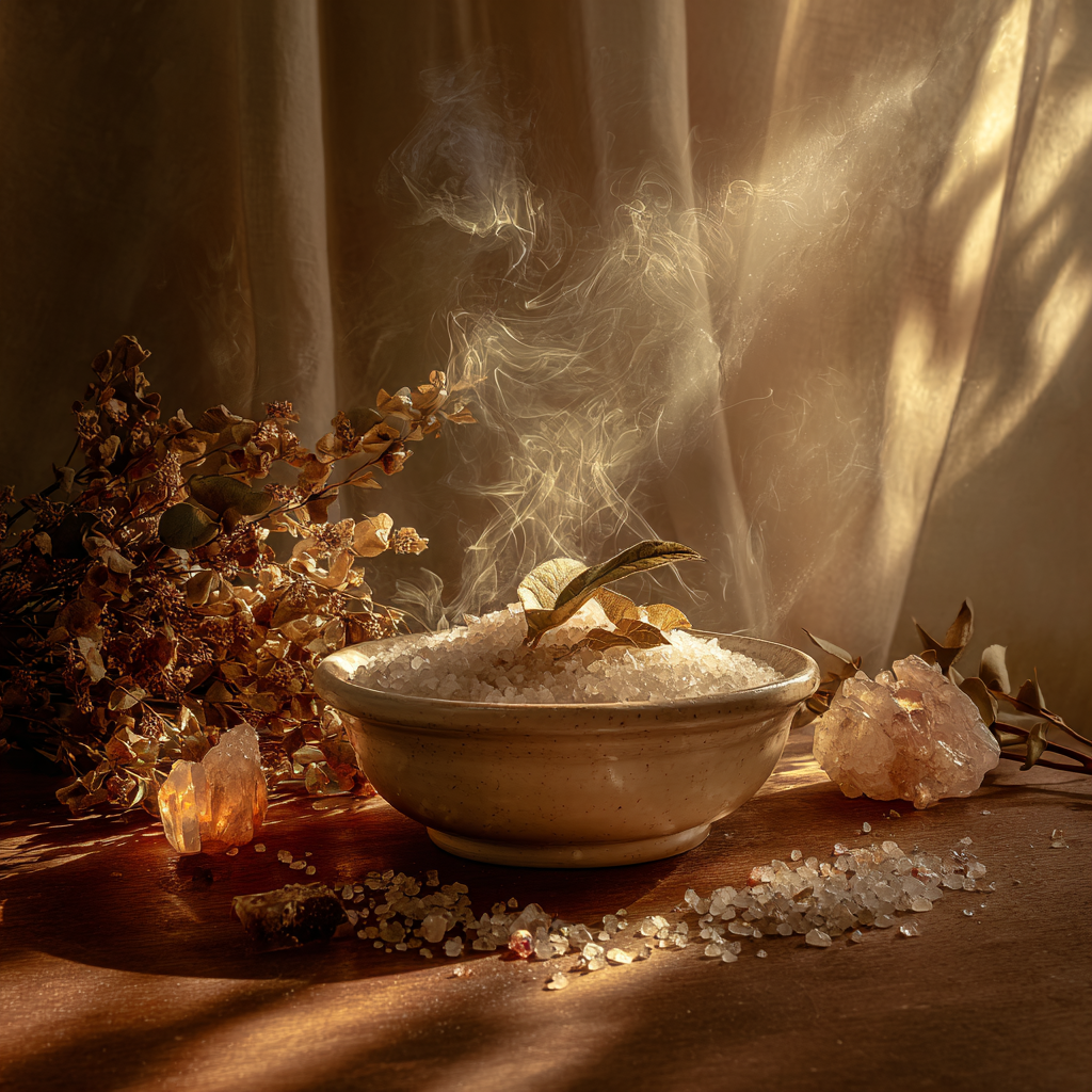 Reinige dein Zuhause mit Salz, Licht und Intention